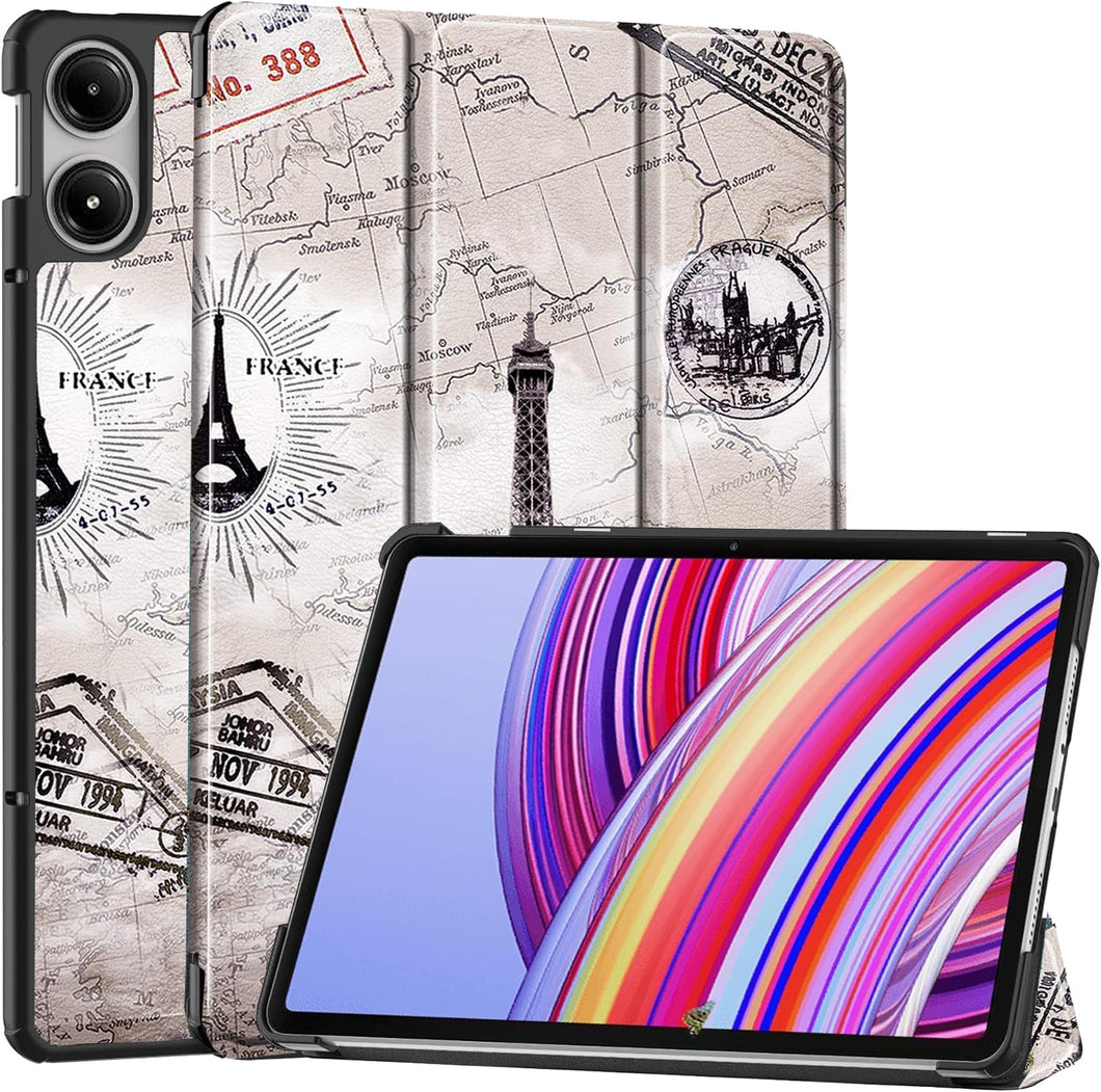 ProElite Case Cover for Redmi Pad Pro 12.1 inch Cover, Slim Trifold Flip case cover for Redmi Pad Pro 12.1 inch Tablet [Auto Sleep Wake Feature], Eiffel
