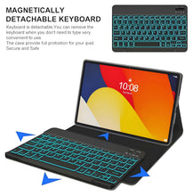 Load image into Gallery viewer, ProElite Keyboard Case Cover for Moto Pad 60 Pro 12.7 inch 2025 Magnetic Detachable Wireless Bluetooth Keyboard for Moto Pad 60 Pro 12.7 inch 2025 with Built-in 7-Colors Backlit, Black
