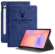 Load image into Gallery viewer, ProElite Case Cover for Samsung Galaxy Tab S10 Lite 10.9"/ Tab S9 FE 10.9 inch/Tab S10 FE/Tab S9 11" Case, Deer Flip case Cover with S Pen Holder, Dark Blue
