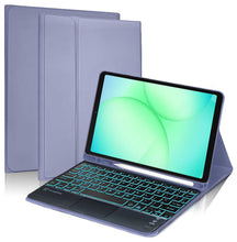 Load image into Gallery viewer, ProElite TouchPad Keyboard case for Samsung Galaxy Tab A11 8.7 inch/A9 8.7 inch with S Pen Holder, Magnetic Detachable Wireless Bluetooth TouchPad Keyboard Built-in 7-Colors Backlit, Lavender
