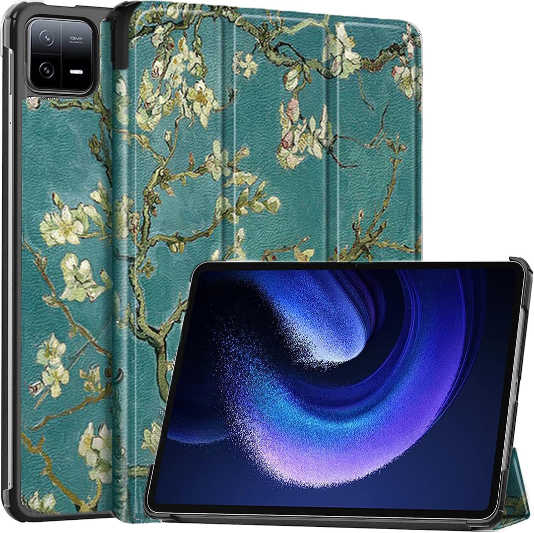 ProElite Slim Trifold Flip case Cover for Xiaomi Mi Pad 6 11 inch Tablet, Flowers