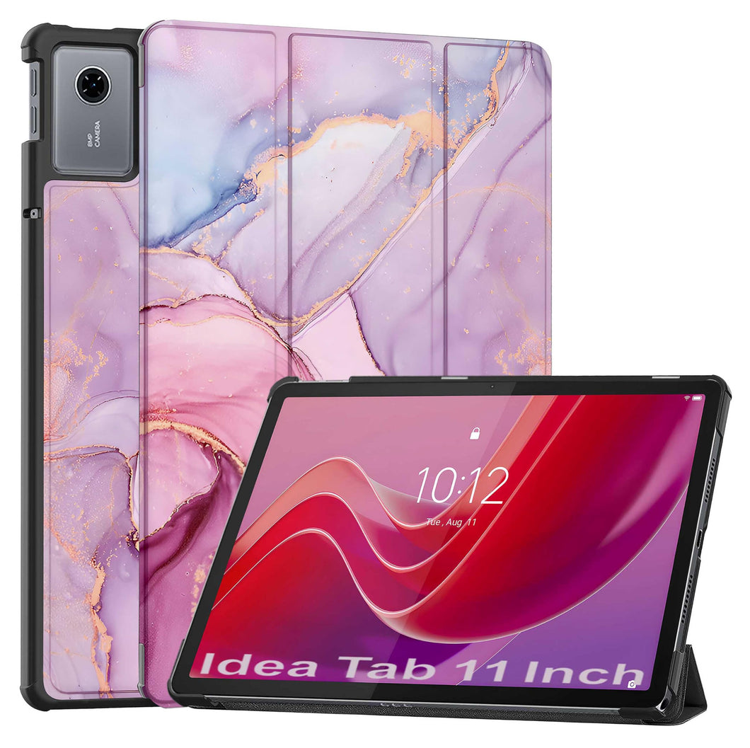 ProElite Cover for Lenovo idea Tab 11 inch 2025 Cover Case, Sleek Smart Flip Case cover for Lenovo idea Tab 11 inch 2025 Tablet {Support Auto Sleep Wake}, Marble Pink