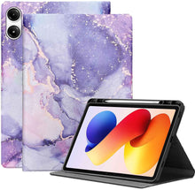 Load image into Gallery viewer, ProElite Book Case Cover for Xiaomi Redmi Pad 2 Pro 12.1 inch Case,Smart flip case Book Cover for Xiaomi Redmi Pad 2 Pro 12.1 inch Tablet with Pen Holder, Marble Purple
