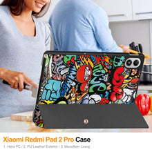 Load image into Gallery viewer, ProElite Case Cover for Xiaomi Redmi Pad 2 Pro 12.1 inch Case, Slim Trifold Flip case cover for Xiaomi Redmi Pad 2 Pro 12.1 inch Tablet [Auto Sleep Wake Feature], Hippy
