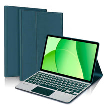 Load image into Gallery viewer, ProElite TouchPad Keyboard case for Oppo Pad SE 11 inch, Magnetic Detachable Wireless Bluetooth TouchPad Keyboard for Oppo Pad SE 11 inch Built-in 7-Colors Backlit, Dark Green
