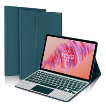Load image into Gallery viewer, ProElite TouchPad Keyboard case for Lenovo Tab Plus 11.5 inch, Magnetic Detachable Wireless Bluetooth TouchPad Keyboard Lenovo Tab Plus 11.5 inch Built-in 7-Colors Backlit, Dark Green
