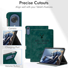 Load image into Gallery viewer, ProElite Case Cover for Motorola Pad 70 Pro 13 inch 2026, Deer Flip case Cover for Moto Pad 70 Pro 13 inch Case with Pen Holder [Auto Sleep Wake Feature], Dark Green
