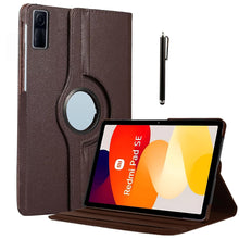 Load image into Gallery viewer, ProElite Case Cover for Redmi Pad SE 11 inch Cover, 360 Rotatable Smart Flip Case Cover for Redmi Pad SE 11 inch Tablet with Stylus Pen, Brown
