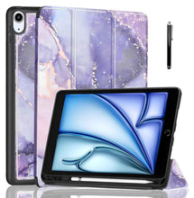 Load image into Gallery viewer, ProElite Case Cover for iPad Air 11" M4/M3/M2 2026/2025/2024, Air 5th/4th Gen 10.9", Smart Flip Case for iPad Air 11/ Air 5/4 Gen with Pencil Holder [Auto Sleep/Wake] with Stylus Pen, Marble Purple
