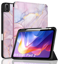 Load image into Gallery viewer, ProElite Cover for Xiaomi Redmi Pad 2 11 inch Case, Soft Flexible Flip Case Cover for Xiaomi Redmi Pad 2 11 inch with Pen Holder, Support Auto Sleep Wake, [Recoil Series] - Marble Pink
