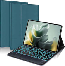 Load image into Gallery viewer, ProElite TouchPad Keyboard case for Motorola Pad 70 12.1 inch 2026, Magnetic Detachable Wireless Bluetooth TouchPad Keyboard for Moto Pad 70 12.1 inch 2026 [Built-in 7-Colors Backlit], Dark Green
