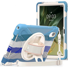 Load image into Gallery viewer, ProElite Cover for Motorola Pad 60 Neo 11 inch 2025 Cover Case, Rugged 3 Layer Armor case Cover for Motorola Pad 60 Neo 11 inch with Hand Grip &amp; Rotating Kickstand with Shoulder Strap, Rainbow Blue
