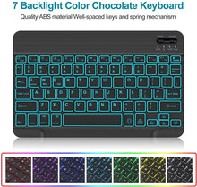 Load image into Gallery viewer, ProElite Keyboard case for Redmi Pad 10.6 inch, Magnetic Detachable Wireless Bluetooth Keyboard Built-in 7-Colors Backlit, Lavender
