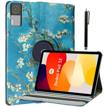 Load image into Gallery viewer, ProElite Case Cover for Redmi Pad SE 11 inch Cover, 360 Rotatable Smart Flip Case cover for Redmi Pad SE 11 inch tablet with Stylus Pen, Flowers
