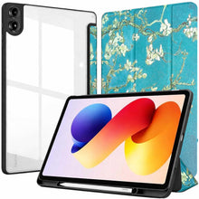 Load image into Gallery viewer, ProElite Cover for Xiaomi Redmi Pad 2 Pro 12.1 inch Cover Case, Smart Flip Case Cover for Xiaomi Redmi Pad 2 Pro 12.1 inch with S Pen Holder, Flowers [Transparent Back]
