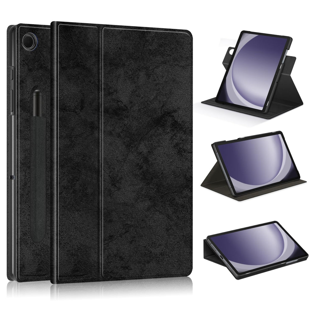ProElite Cover for Samsung Galaxy Tab A9 Plus 11 inch case Cover, Smart Rotatable Flip Case for Samsung Galaxy Tab A9 Plus 11 inch with Pen Holder, Black