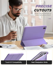 Load image into Gallery viewer, ProElite Cover for Xiaomi Redmi Pad 2 11 inch Case, Soft Flexible Flip Case Cover for Xiaomi Redmi Pad 2 11 inch with Pen Holder, Support Auto Sleep Wake, [Recoil Series] - Lavender
