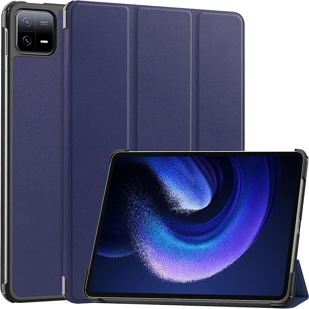 ProElite Slim Trifold Flip case Cover for Xiaomi Mi Pad 6 11 inch Tablet, Dark Blue