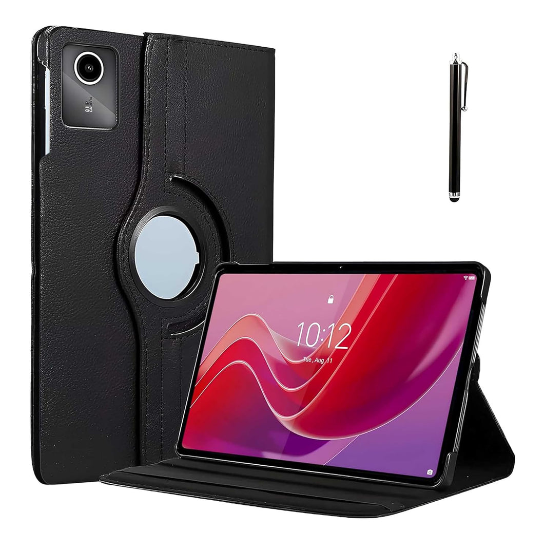 ProElite Cover for Lenovo Tab M11 11 inch Case Cover, 360 Rotatable Smart Flip Case Cover for Lenovo Tab M11 11 inch Tablet with Stylus Pen, Black