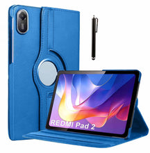Load image into Gallery viewer, ProElite Cover for Xiaomi Redmi Pad 2 11 inch Case Cover, 360 Rotatable Smart Flip Case Cover for Xiaomi Redmi Pad 2 11 inch Tablet with Stylus Pen, Dark Blue
