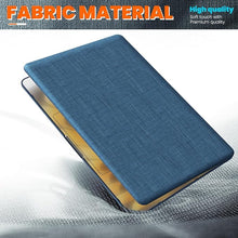 Load image into Gallery viewer, ProElite Case for MacBook Air 15 Case 2023 2024 2025 Release M4 M3 A3114 M2 A2941 with Touch ID, Fabric Material Hard Shell with Slim TPU Bumper and Fold Kickstand, Navy
