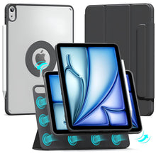 Load image into Gallery viewer, ProElite Cover for Apple iPad Air 11 inch M4/M3/M2 2026/2025/2024, Air 5th/4th Gen 10.9 inch Case , Smart Detachable Magnetic Shockproof Case Cover for iPad Air 11 M3/M2 &amp; Air 10.9 inch, Black
