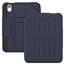 Load image into Gallery viewer, ProElite Case Cover for Apple iPad Mini 6/Mini 7 8.3 inch, Smart Magnetic Shockproof Protective Case for Apple iPad Mini 6/Mini 7 8.3 inch 5 Stable Stands with Pencil Holder, Dark Blue
