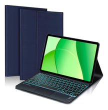 Load image into Gallery viewer, ProElite TouchPad Keyboard case for Oppo Pad SE 11 inch, Magnetic Detachable Wireless Bluetooth TouchPad Keyboard for Oppo Pad SE 11 inch Built-in 7-Colors Backlit, Dark Blue
