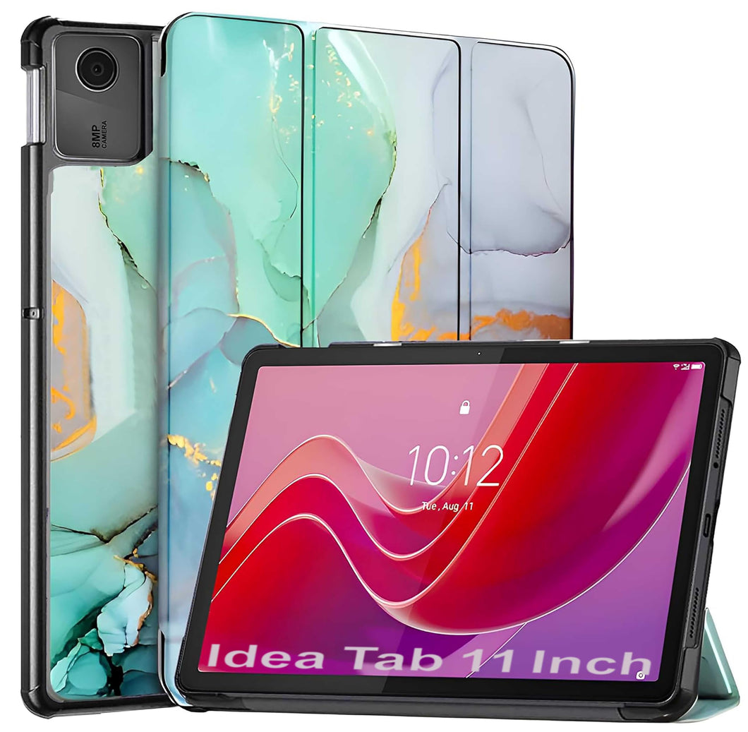 ProElite Cover for Lenovo idea Tab 11 inch 2025 Cover Case, Sleek Smart Flip Case cover for Lenovo idea Tab 11 inch 2025 Tablet {Support Auto Sleep Wake} , Marble green