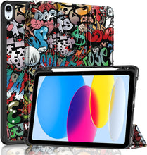 Load image into Gallery viewer, ProElite Smart Case for iPad 10th Generation 2022 [Auto Sleep/Wake Cover] [Pencil Holder] [Soft Flexible Case] Recoil Series - Hippy
