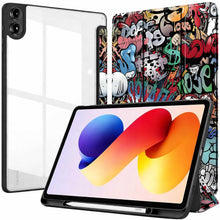 Load image into Gallery viewer, ProElite Cover for Xiaomi Redmi Pad 2 Pro 12.1 inch Cover Case, Smart Flip Case Cover for Xiaomi Redmi Pad 2 Pro 12.1 inch with S Pen Holder, Hippy [Transparent Back]

