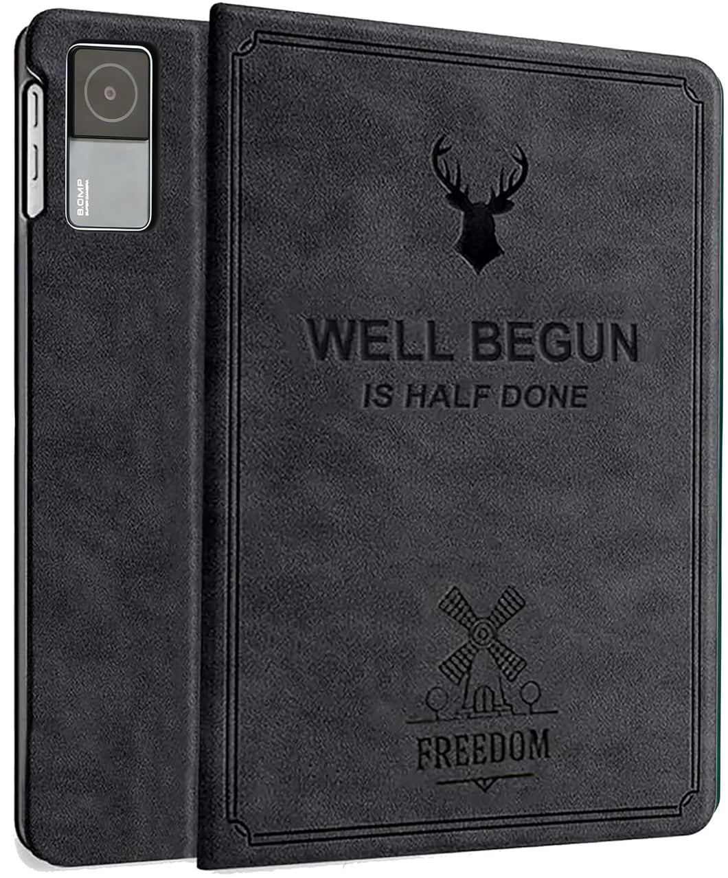 ProElite Case Cover for Redmi Pad SE 11 inch Case, Deer Flip case Cover for Redmi Pad SE 11 inch Tablet, Black