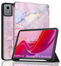 Load image into Gallery viewer, ProElite Cover for Lenovo idea Tab 11 inch 2025 case Cover, Soft Flexible Flip Case Cover for Lenovo idea Tab 11 inch 2025 with Pen Holder [Recoil Series] - Marble Pink
