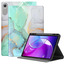 Load image into Gallery viewer, ProElite Book Case Cover for Lenovo Idea Tab Pro 2nd Gen 13 inch 2026, Smart flip case Book Cover for Lenovo Idea Tab Pro 2nd Gen 13 inch Tablet with Pen Holder, Marble Green
