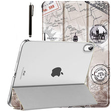 Load image into Gallery viewer, ProElite Cover for Apple iPad (A16) 11th/10th Generation (2025/2022) Cover Case, Transparent Smart case for iPad 11th/10th Gen 2025/2022 (Supports Auto Sleep Wake) with Stylus Pen, Eiffel
