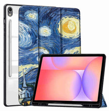 Load image into Gallery viewer, ProElite Cover for Samsung Galaxy Tab S10 Lite 10.9"/ Tab S9 FE 10.9 inch/Tab S10 FE/Tab S9 11" Cover Case, Smart Flip Case Cover with S Pen Holder, Starry Night [Transparent Back]
