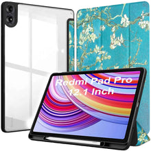 Load image into Gallery viewer, ProElite Case Cover for Redmi Pad Pro 12.1 inch Cover, Transparent Flip Case for Redmi Pad Pro 12.1 inch [Supports Auto Sleep Wake Function], Flowers
