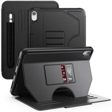 Load image into Gallery viewer, ProElite Cover Case for iPad (A16) 11th/10th Generation (2025/2022) Case, Smart Magnetic Shockproof Protective Case with 5 Stable Stands with Pencil Holder for Apple iPad 11th/10th Gen, Black
