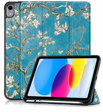 Load image into Gallery viewer, ProElite Smart Case for iPad (A16) 11th/10th Generation (2025/2022) [Auto Sleep/Wake Cover] [Left Side Pencil Holder] [Soft Flexible Case] Recoil Series - Flowers
