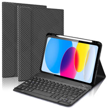 Load image into Gallery viewer, ProElite Keyboard Case for iPad (A16) 11th/10th Gen 2025/2022, Magnetic Detachable Wireless Bluetooth Keyboard for iPad (A16) 11th/10th Gen 2025/2022 with Pen Holder, Carbon Black
