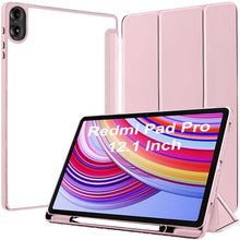 Load image into Gallery viewer, ProElite Case Cover for Redmi Pad Pro 12.1 inch Cover, Transparent Flip Case for Redmi Pad Pro 12.1 inch [Supports Auto Sleep Wake Function], Pink

