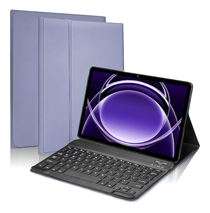 ProElite Keyboard case for Realme Pad 2 Lite 10.95 inch, Magnetic Detachable Wireless Bluetooth Keyboard Realme Pad 2 Lite 10.95 inch, Lavender