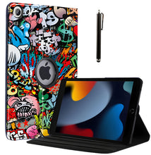 Load image into Gallery viewer, ProElite Cover for Apple iPad 10.2 Case Cover, 360 Rotatable Smart Flip Case Cover for Apple iPad 10.2 inch 9th/8th/7th Generation with Stylus Pen, Hippy
