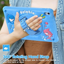 Load image into Gallery viewer, ProElite Cover for Apple iPad (A16) 11th/10th Generation (2025/2022) Case Cover, Tough Bubble Kids case cover for Apple iPad 11th/10th Gen 2025/2022 with Rotating Kickstand &amp; Shoulder Strap, Blue

