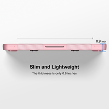 Load image into Gallery viewer, ProElite Transparent Case for MacBook Neo 13 inch 2026 Model Touch ID, Heavy Duty Honeycomb Hard Shell with Slim TPU Bumper and Fold Kickstand, Pink

