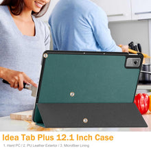 Load image into Gallery viewer, ProElite Case Cover for Lenovo Idea Tab Plus 12.1 inch 2025 Case, Slim Trifold Flip case Cover for Lenovo Idea Tab Plus 12.1 inch 2025 Tablet [Auto Sleep Wake Feature], Dark Green
