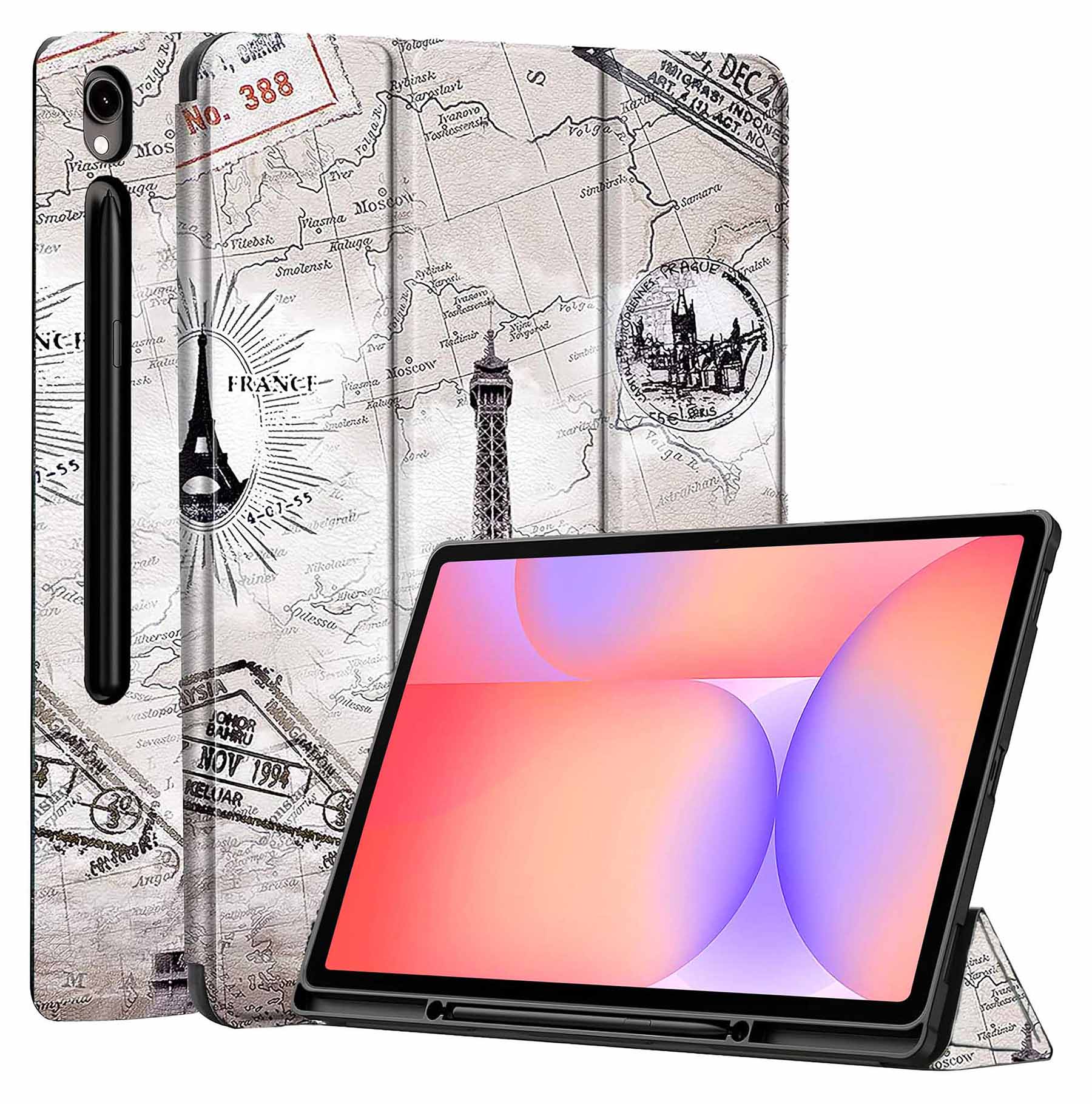 ProElite Cover for Samsung Galaxy Tab S10 Lite Tab S9 FE inch/Tab S10 FE/Tab S9 11 inch Cover, Soft Flexible Flip Case Cover with S Pen