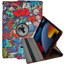 Load image into Gallery viewer, ProElite 360 Rotatable Smart Flip Case Cover for Apple iPad 9.7 inch 2018/2017 5th/6th Generation Air 1 Air 2 with Stylus Pen, Hippy
