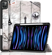 Load image into Gallery viewer, ProElite Smart Case for iPad Pro 11 inch 2022/2021 4th/3rd Gen [Auto Sleep/Wake Cover] [Pencil Holder] [Soft Flexible Case] Recoil Series - Eiffel
