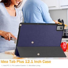 Load image into Gallery viewer, ProElite Case Cover for Lenovo Idea Tab Plus 12.1 inch 2025 Case, Slim Trifold Flip case Cover for Lenovo Idea Tab Plus 12.1 inch 2025 Tablet [Auto Sleep Wake Feature], Dark Blue
